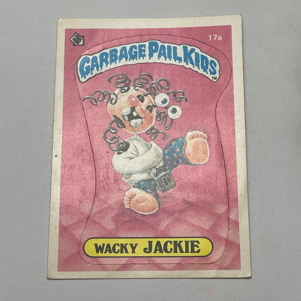 1985 Topps Garbage Pail Kids Series 1 Wacky Jackie 17a Vintage Trading Card